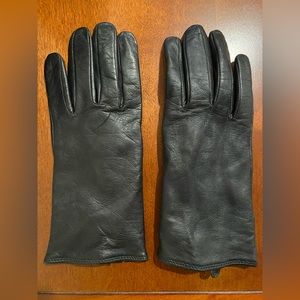 Black Leather Gloves